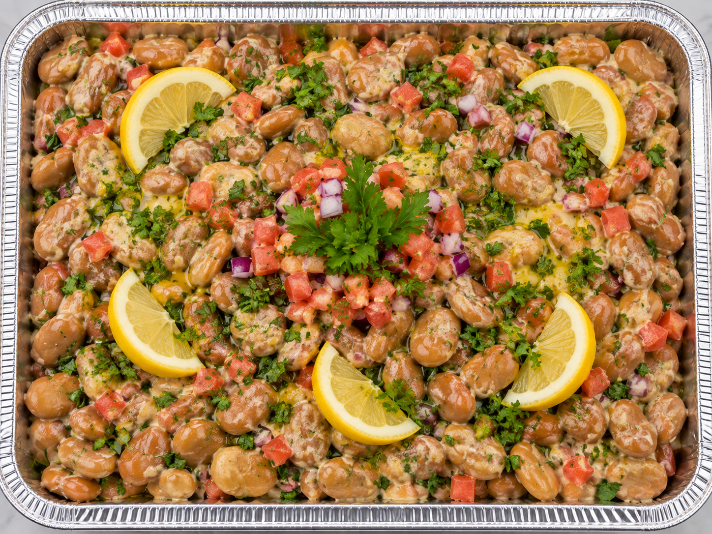 Foul Salad with Lemon