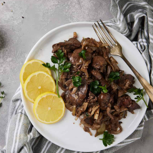 Chicken Liver with Garlic & Lemon