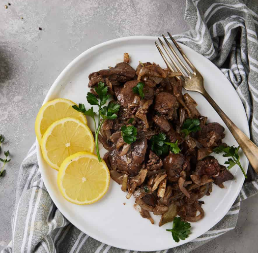 Chicken Liver with Garlic & Lemon